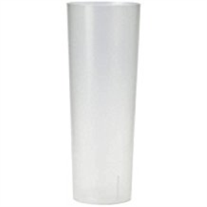 Vaso tubo plastico transparente